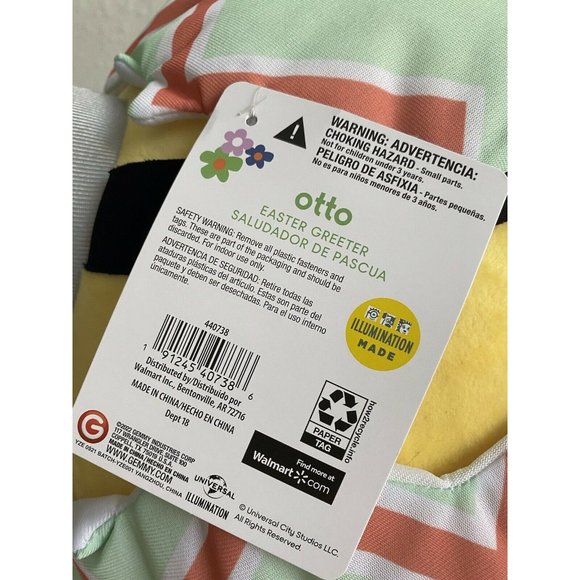 Despicable Me Easter Egg Costume Minion Porch Greeter OTTO Plush Decoration 22" - Picture 3 of 11